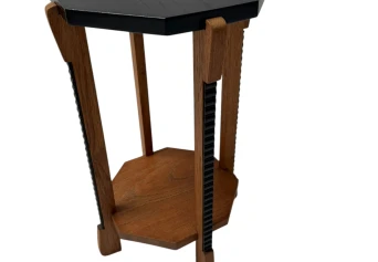 Art Deco Amsterdamse School Octagonal Pedestal Table, 1920s